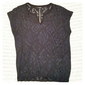 SOLD ** Lucky Brand Ikat Print Shirt